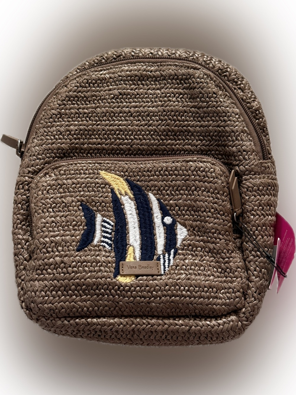 NWT Vera Bradley Straw Mini Convertible Backpack